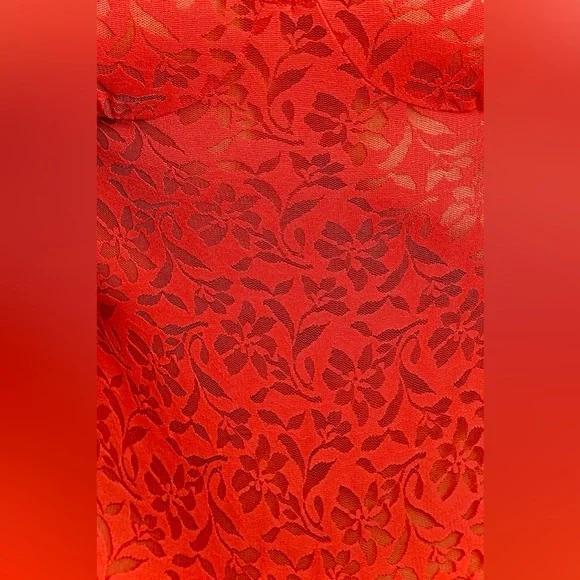 FREE PEOPLE || Olivia Lace Bodysuit in Lady Bird Red - Size XS ❤️NWT❤️ - Picture 4 of 16